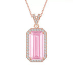 Collier en cristal naturel Monture Pétale