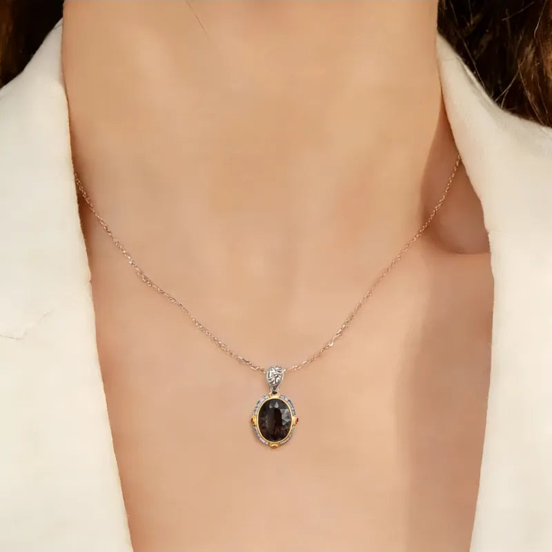 Shadow Core Natural Crystal Necklace