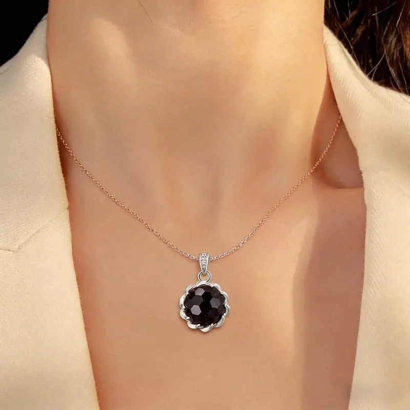 Ember Calm Natural Crystal Necklace