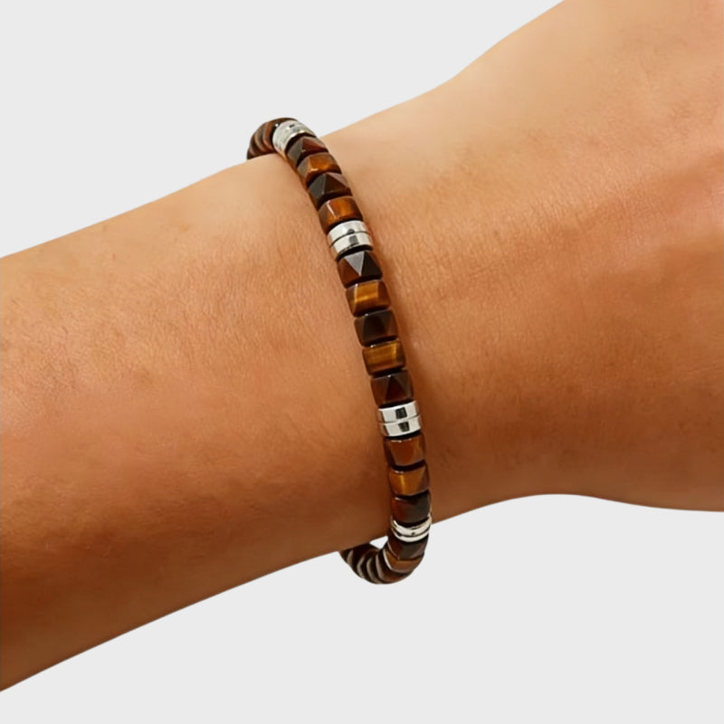 Prism Strength Natural Tiger Eye Bracelet