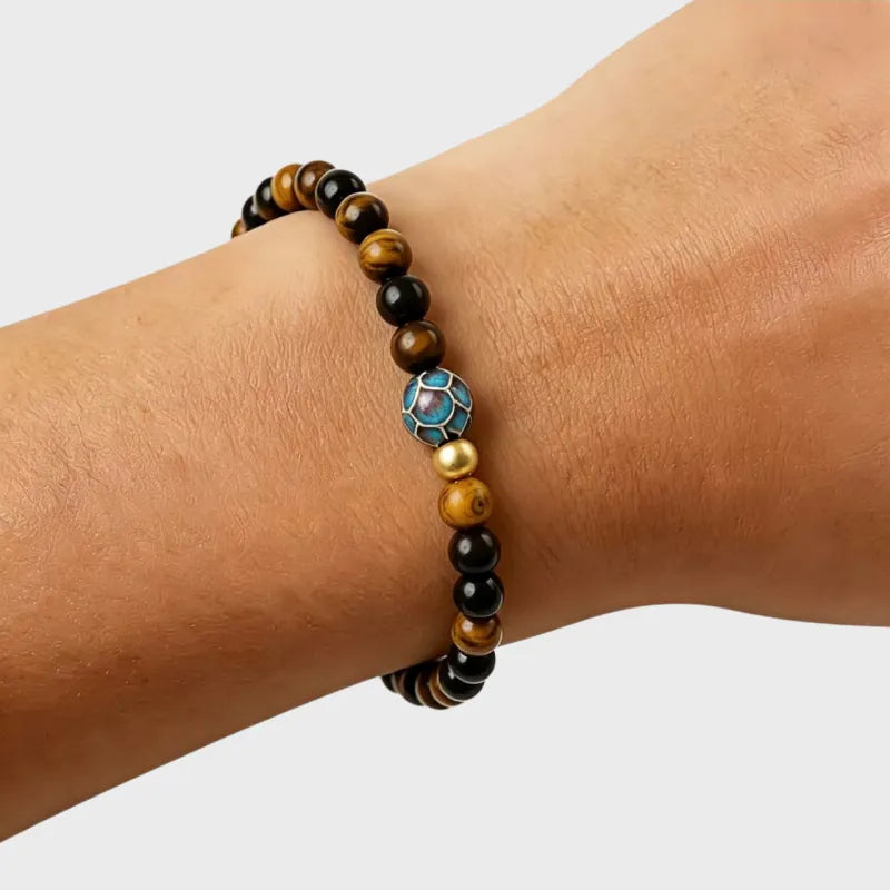 Lotus Protection Natural Tiger Eye Wealth Bracelet