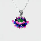 Collier Lotus Pourpre Sacré