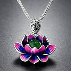 Collier Lotus Pourpre Sacré