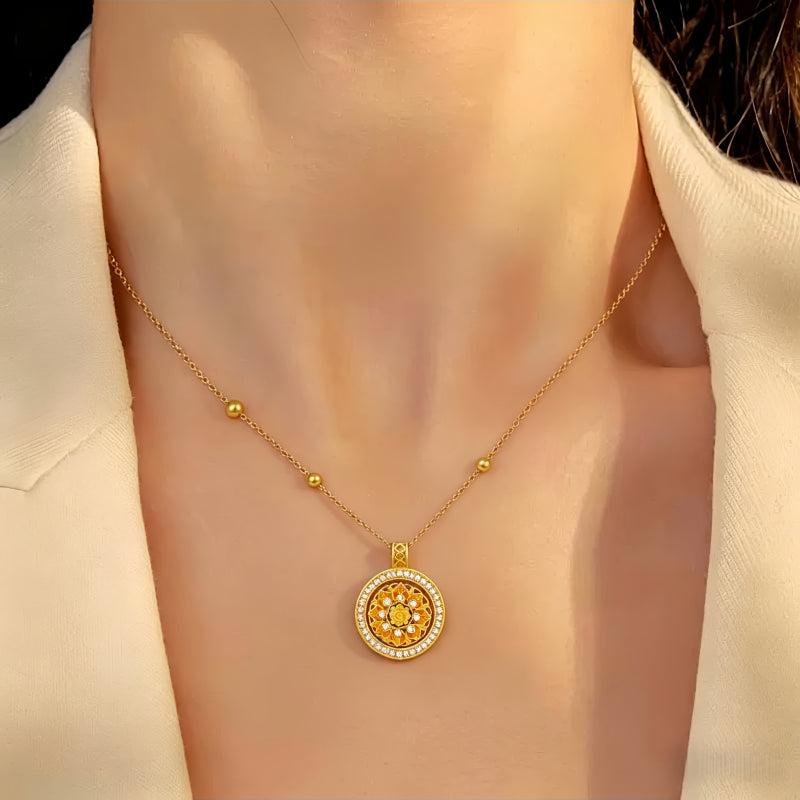 The Wheel of Fortune Lotus Necklace