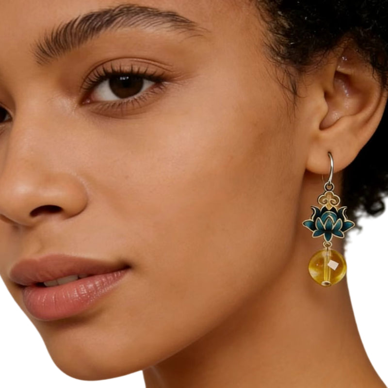 Natural Crystal Solace Verve Earrings