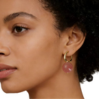 Boucles d'oreilles en cristal naturel "Blossom Love"