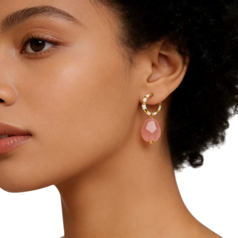 Solace Self Natural Crystal Earrings