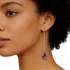 Boucles d'oreilles Lira Vantage en cristal naturel