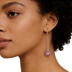 Boucles d'oreilles Calysta transparentes naturelles