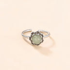 Bague lotus en jade de Hetian - Attire la bonne fortune et les bienfaiteurs