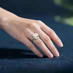 Bague Lotus en Jade Hetian - Paix Intérieure & Énergie Pure
