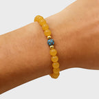 Bracelet Cloisonné Lotus Pur Ambre Naturel