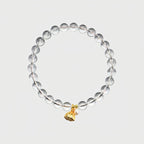 Bracelet Lotus en Cristal Clair – Protection Spirituelle et Mala Attire-Argent