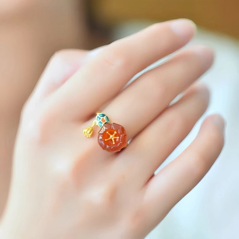 Vintage French Lotus Ring - Rise Above Negativity & Protect Your Energy