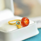 Bague Lotus Vintage Française - S'élever au-dessus de la Négativité et Protéger son Énergie