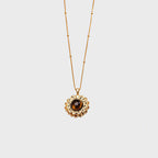 Collier en pierre naturelle Œil de Tigre — Cadeau Déesse Pétale pour Meilleure Amie