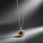 Collier en pierre naturelle Œil de Tigre — Cadeau Déesse Pétale pour Meilleure Amie