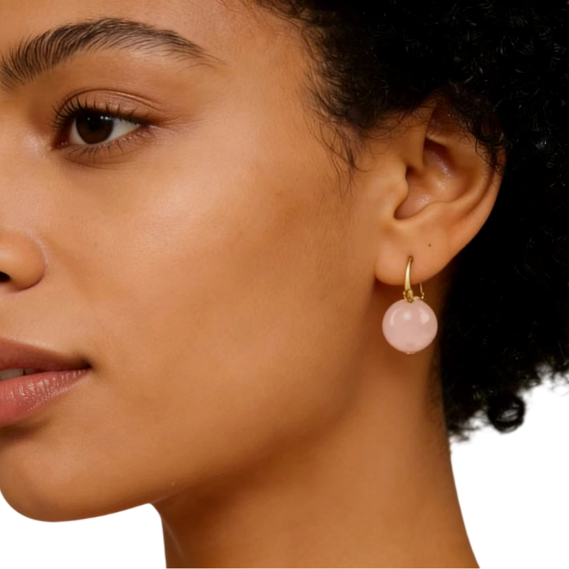 Nirvana Calm Natural Crystal Earrings