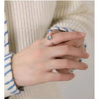 Aquamarine Lava Ring - Negative Energy Cleanse
