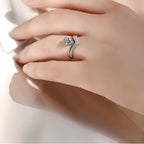 Teardrop Crown Aquamarine Ring - Eloquence & Popularity Booster
