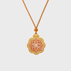 Collier Lotus Rose de Fortune Auspicieuse