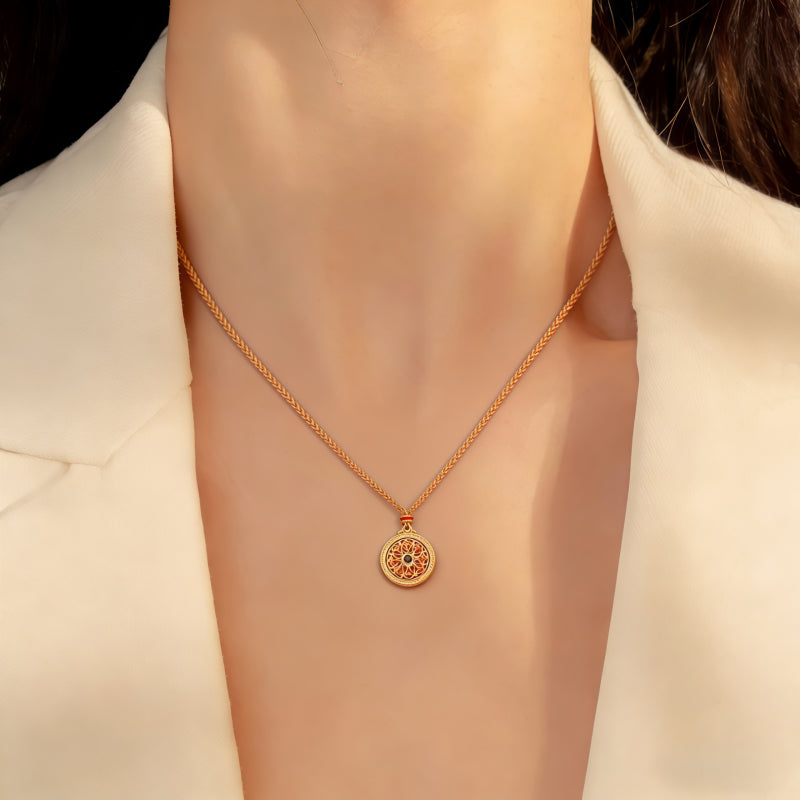 Lotus Charm for Peace Necklace