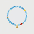 Bracelet en aigue-marine naturelle « Gourde de fortune »