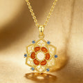 Collier ras-du-cou « Lian Huang » Lotus oriental – Bijoux de style chinois