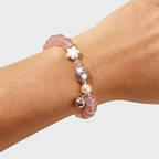 Bracelet Rose Bear en cristal naturel
