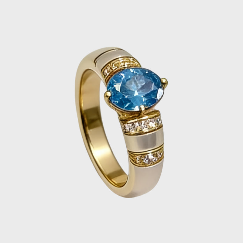 Dreamy Natural Aquamarine Ring - Calm Mind