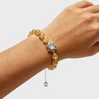 Bracelet en cristal naturel Étoile de David