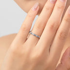 Blue Evil Eye Awareness Luck Ring