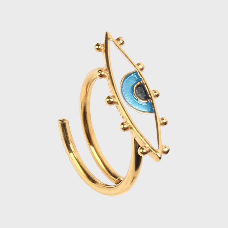 Evil Eye Luck Ring - Protection & Positive Energy