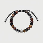 Evil Eye Multi-Color Tiger Eye Bracelet — Guardian for Boyfriend