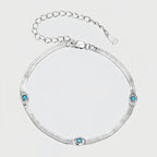 Herringbone Protection Evil Eye Bracelet