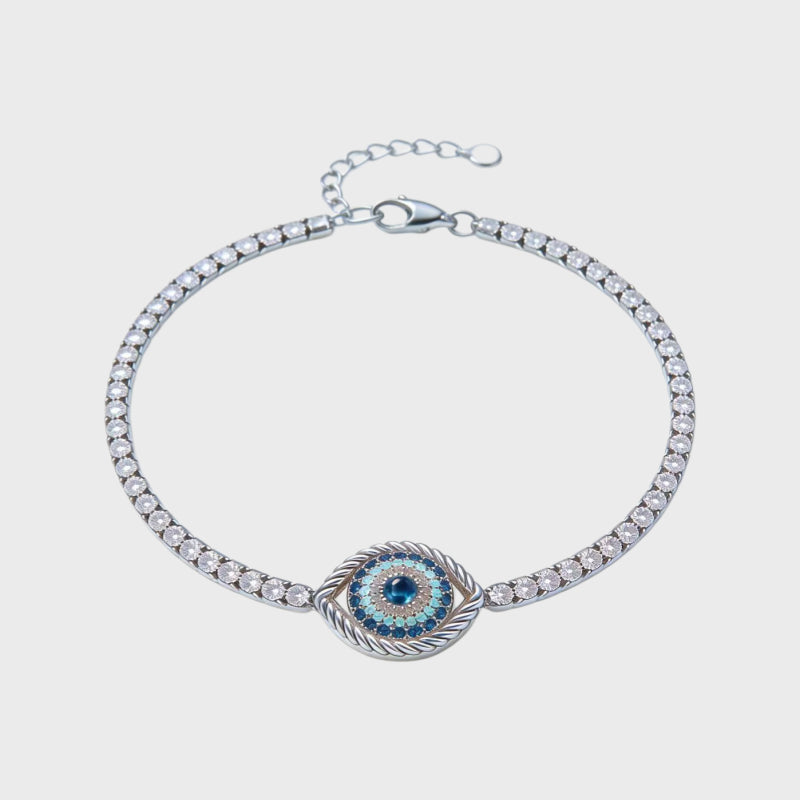 Evil Eye Protective Tennis Bracelet