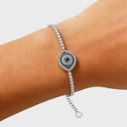 Bracelet de tennis œil de protection