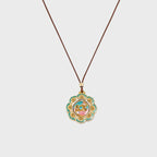 Collier Lotus Guochao Émail Double Poisson – Cadeau Oriental