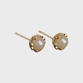 Thalyn Natural  Hetian Jade Earrings