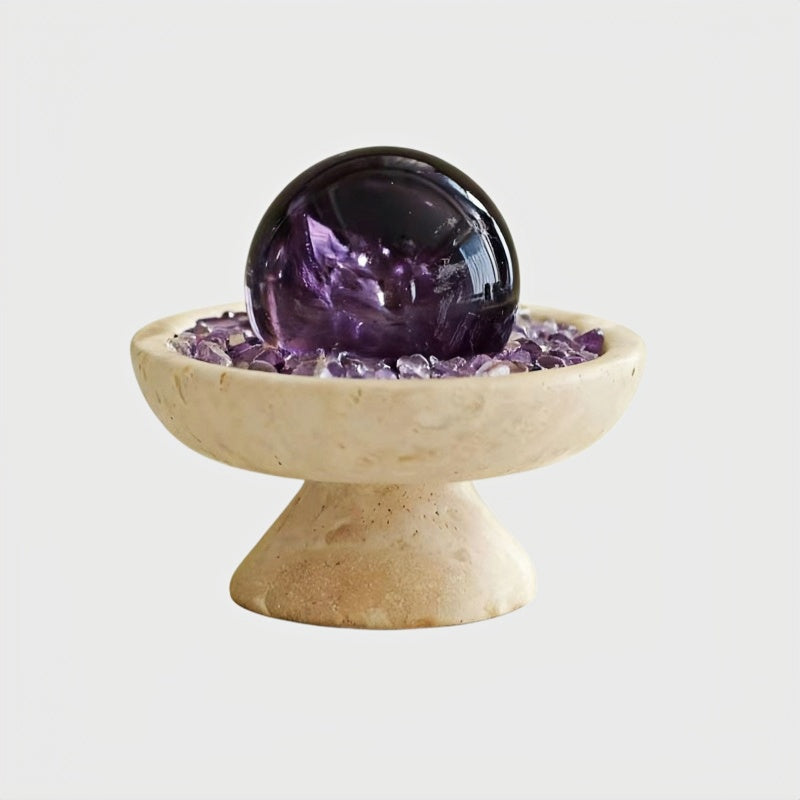 Natural Amethyst Desk Decor – Meditation Crystal for Peace & Positive Energy