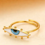 Evil Eye Luck Ring - Protection & Positive Energy