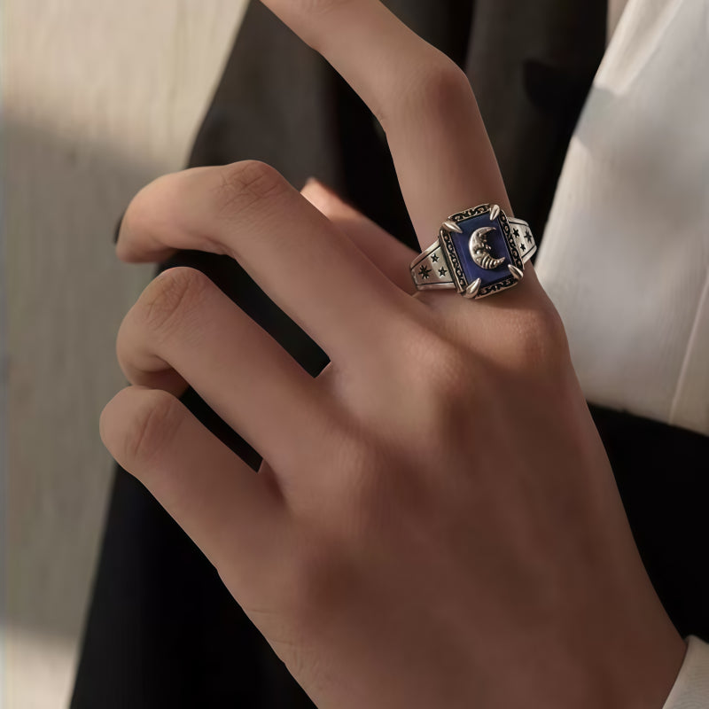 Star Moon Ring – Brings Good Luck & Positive Energy Crystal Jewelry