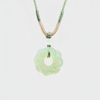 Collier Lotus Dew en jade Hetian naturel