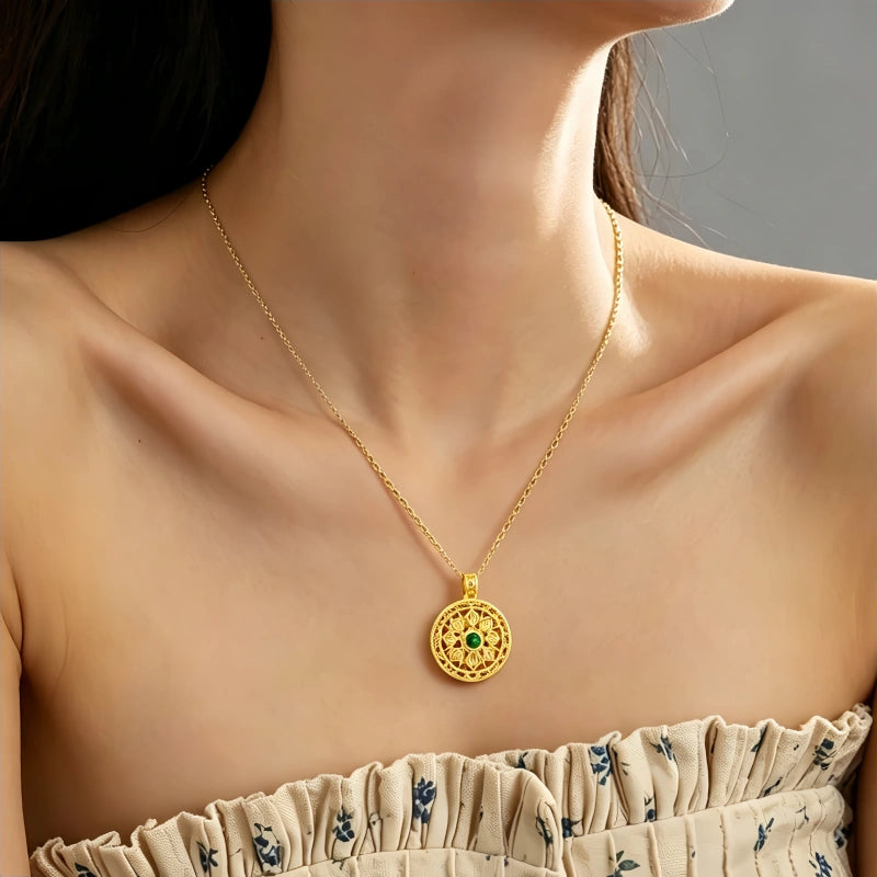 The Wheel of Fortune Lotus Necklace