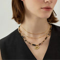 Three-stacked Evil Eye Necklace