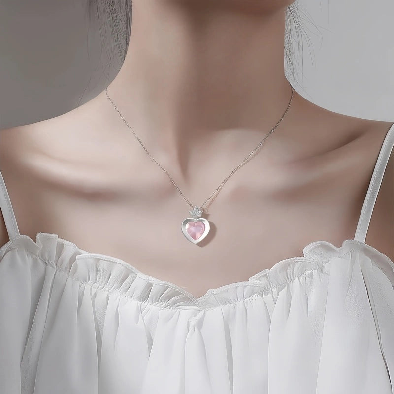 Lover’s Tiara Natural Crystal Necklace