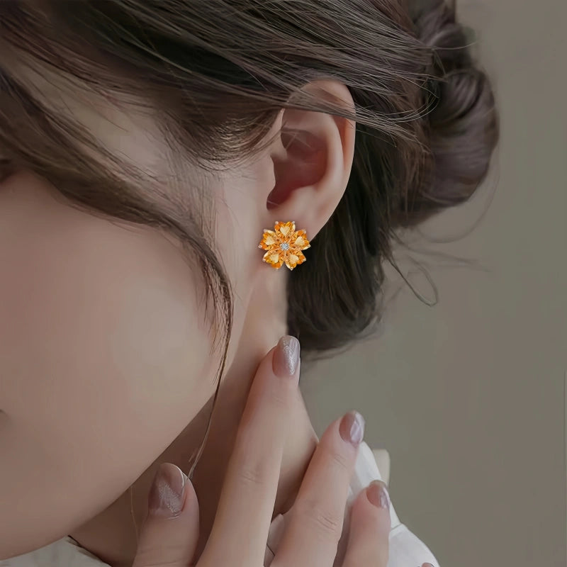 Aurelia Spark Natural Crystal Earrings