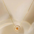 Collier en cristal naturel Abundance Compass