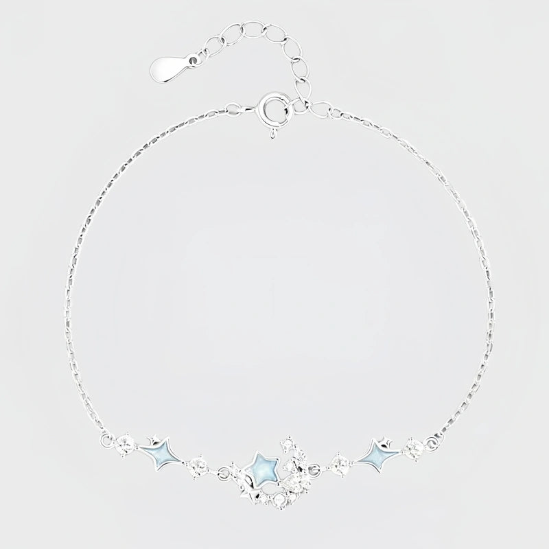 Ocean Starlight Fine Bracelet, Light Luxury Minority Girl Birthday Gift