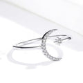 Star Moon Open Ring – Wear Your Fortune Under the Sky